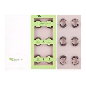 Oraeony Faux Mink Volume False Eyelashes Black 6 pairs